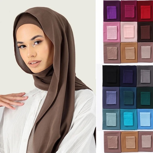 2pc hijab bundle hijab with undercap Islamic hijab with underscarf Muslim scarf - Picture 3 of 3